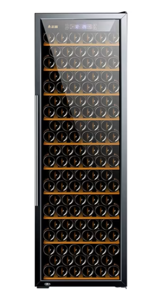 Vinkøleskab, 214 flasker, sort