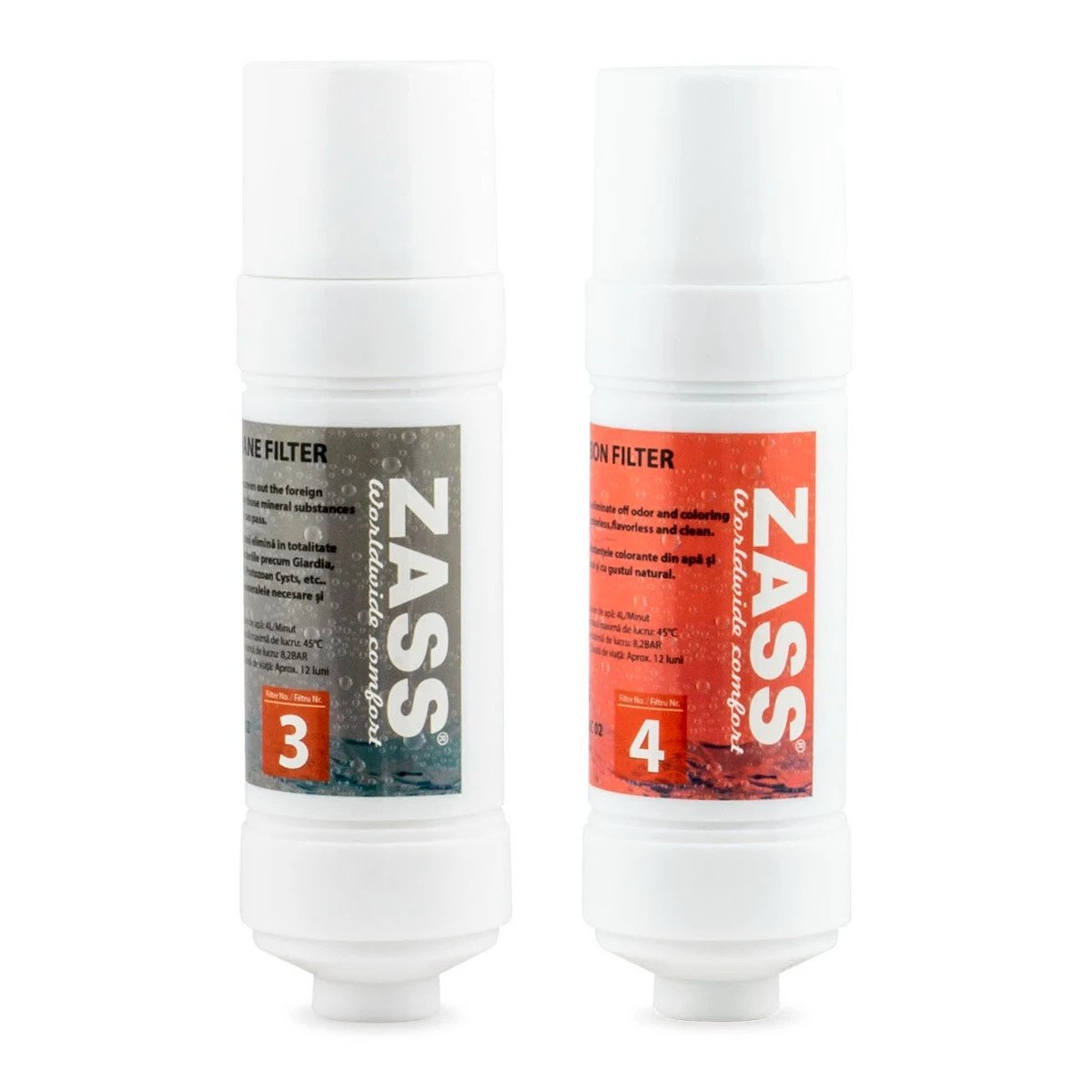 Zass filter WFRS 06, til vanddispenser ZTWD 03 WF / ZTWD 04 WF, sæt med 2 stk.