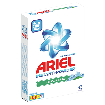 ARIEL Mountain Spring Detergent Manuelt Pulver 450G